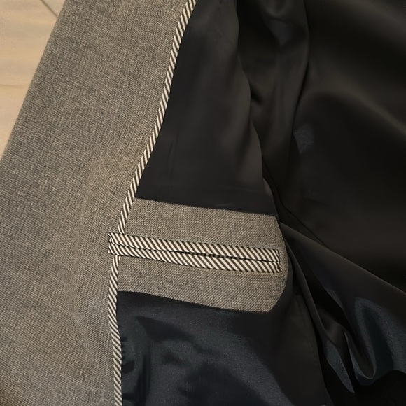 J. Crew (NWT) Collection relaxed double-breasted blazer in wool gray size 0 - Picture 9 of 12